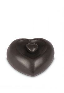 Bronzen mini urn 'Hart'