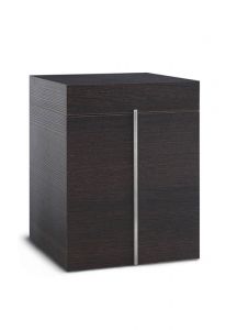 Houten urn met fineer afwerking 'Wengé Bonobo'