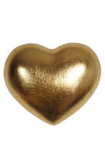 Houten urn 'Een hart van goud'