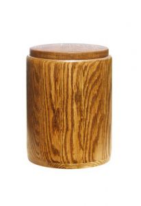 Houten urn