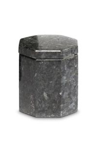 Natuursteen mini urn graniet achthoekig