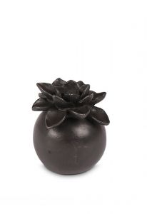 Bronzen mini urn 'Lelie'