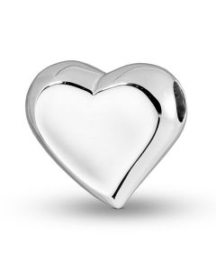 Ashanger glanzend hart - 925 Sterling zilver