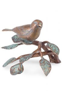 Gedenkbeeld Vogel op tak - 3d, vrijstaand, plug onderzijde