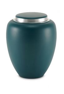 Messing urn 'Sapphire' groenblauw