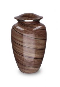 Aluminium urn 'Elegance' met houtlook