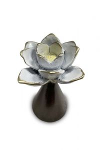 Mini art urn van brons 'Lotusbloem'