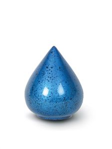 Glasfiber mini urn blauw