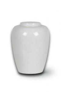 Albast mini urn wit voor binnen