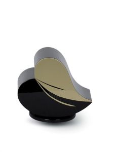 Glasfiber mini urn 'Hart' goud
