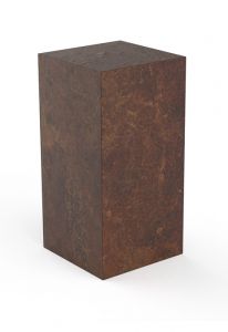 Bronzen mini urn 'Rechthoek'