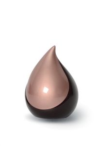 Glasfiber mini urn 'Traandruppel' roze