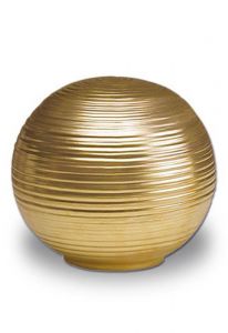 Mini urn porselein bol goudkleurig