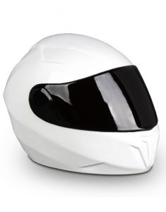 Motorhelm urn wit