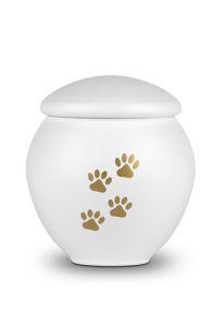 Dierenurn met goudkleurige dierenpootjes