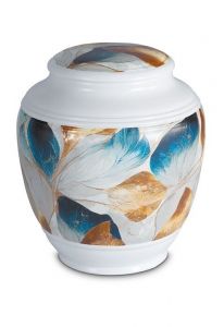 Urn van porselein 'Classica' | Multicolor met natuurlijke structuur