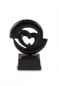 Mini art urn van brons 'Gebroken hart'