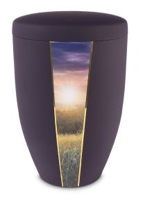 Stalen urn zwart 'Zonsopkomst' 