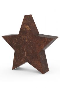 Bronzen mini urn 'Ster'