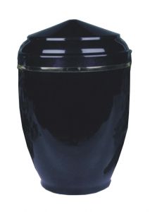 Metalen urn donkerblauw