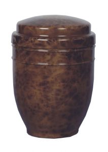 Metalen urn bruin