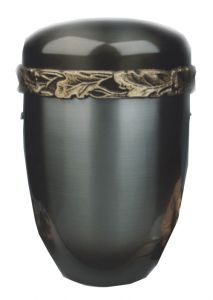 Urn van metaal 'Blad'