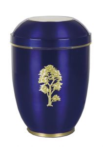 Urn van staal blauw 'Boom'