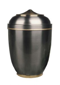 Urn van metaal grijs