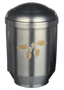Urn van metaal 'Blaadjes'