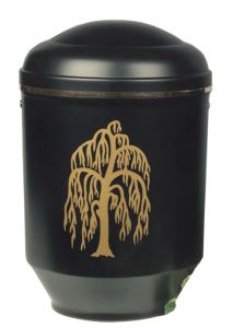 Urn van metaal zwart 'Boom'