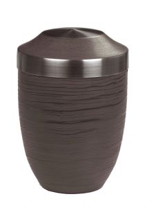 Urn van staal bruin