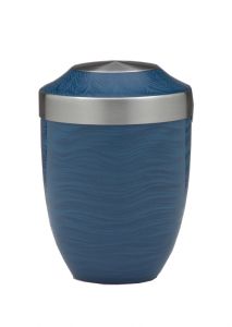 Urn van staal blauw