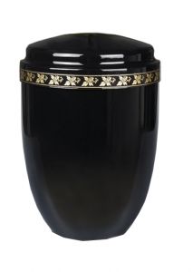 Urn van staal zwart