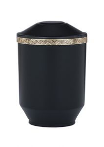 Urn van staal zwart