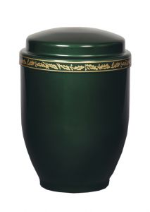 Metalen urn groen