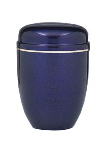 Urn van staal blauw