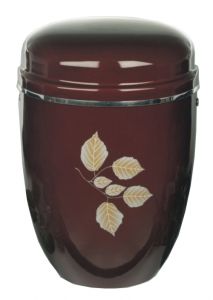 Urn van metaal 'Bladeren'