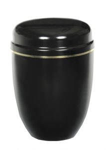 Urn van staal zwart