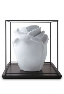 Porseleinen urn 'Princess Glossy White'