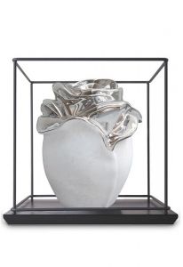 Porseleinen urn 'Princess Platinum'