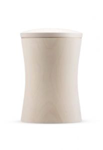 Urn van onbehandeld lindenhout 'Gloria'