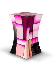 Glasfiber urn roze