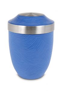 Urn van staal blauw