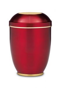 Urn van staal rood