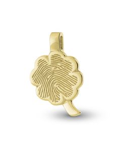 Vingerafdruksieraad 'Klavertje vier' Ø 1.7 cm
