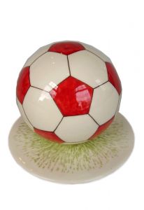 Handbeschilderde Voetbalurn