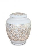 Mini urn van porselein 'Classica' | Pure Gold bladeren