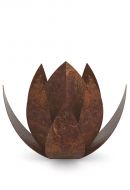 Bronzen mini urn 'Lotus'