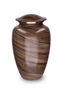 Aluminium urn 'Elegance' met houtlook