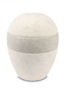 Porseleinen urn 'Planet' crème-tortora